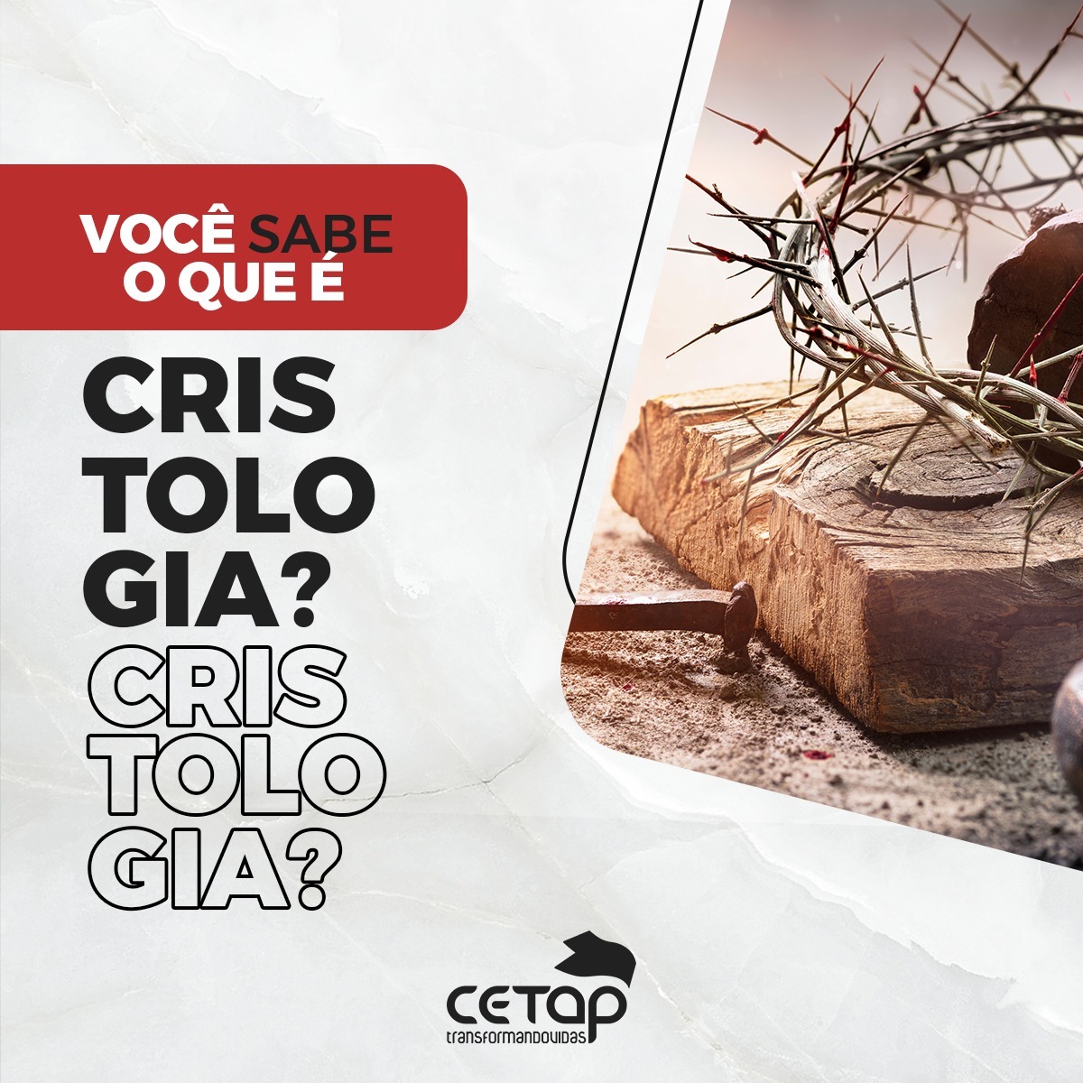 VOCÊ SABE O QUE É CRISTOLOGIA?